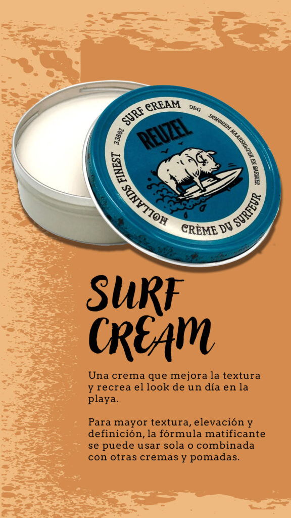 Reuzel Surf Cream: textura y acabado